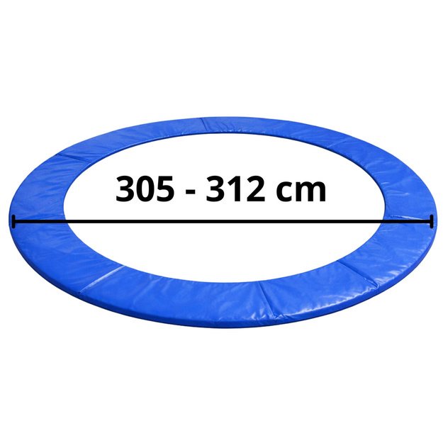 Lean Spring Pad for Trampoline Blue 305-312 cm 10 ft