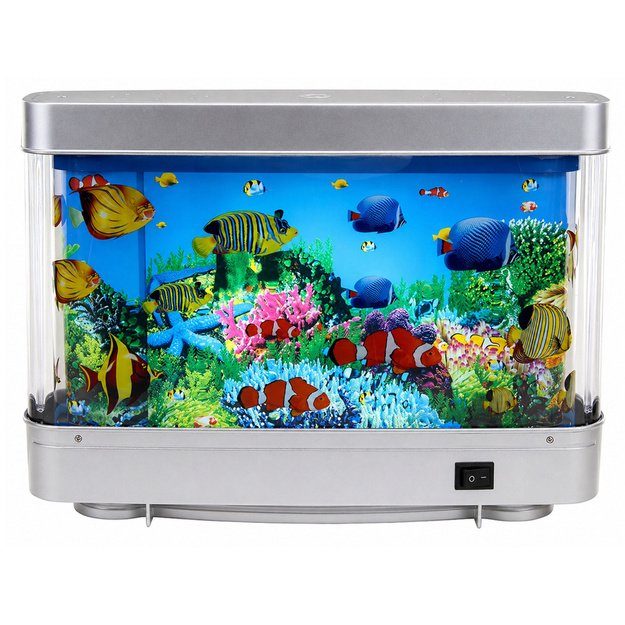 Artificial Decorative Aquarium LED Night Light 3D Fish Moving Colorful