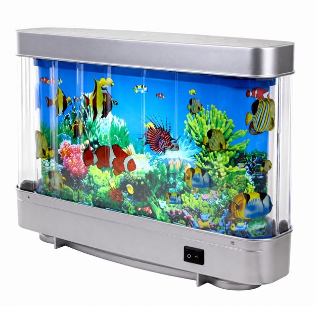 Artificial Decorative Aquarium LED Night Light 3D Fish Moving Colorful