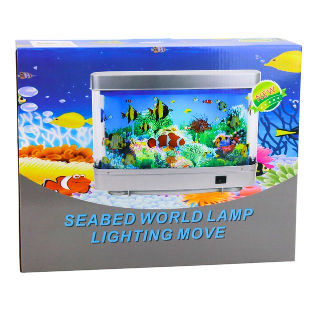 Artificial Decorative Aquarium LED Night Light 3D Fish Moving Colorful