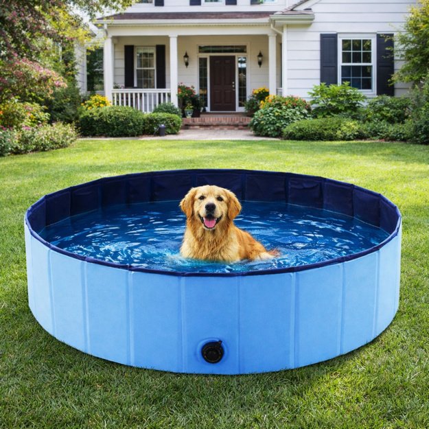 Foldable Garden Pool for Dogs and Animals for Cooling and Washing 160x30 cm
