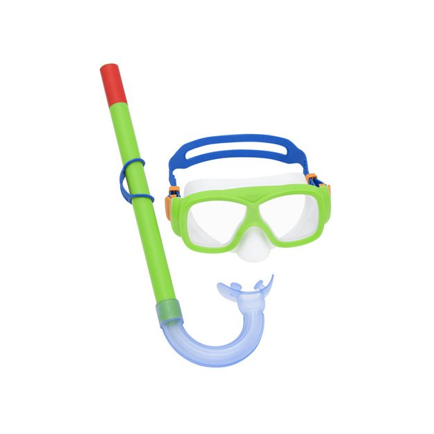 Diving Set Mask, Snorkel, Fins Green Bestway 25019