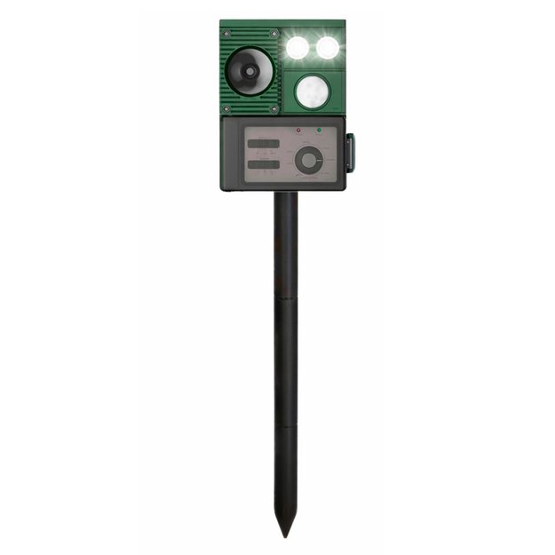 Solar Animal Repeller with Motion Sensor, Ultrasound, LED Diodes