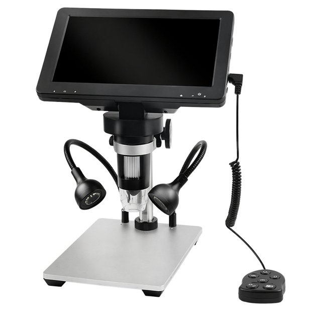 Educational Digital Microscope Remote Control Wired 1200X LCD 7 INCH HD Camera