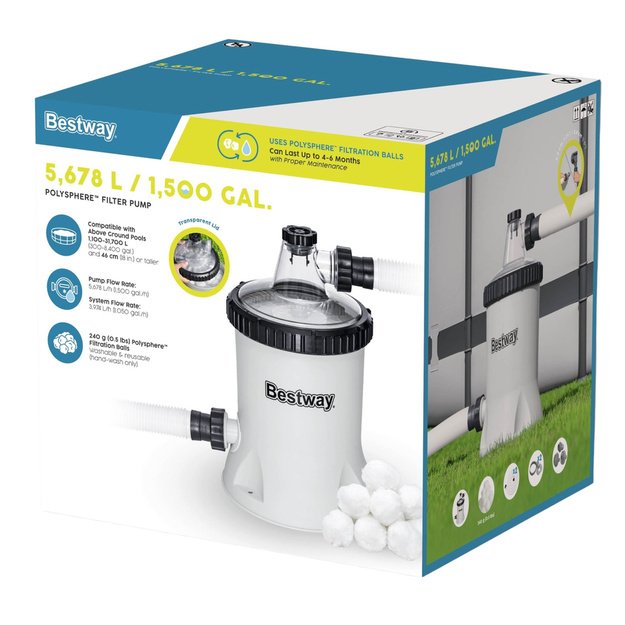 Bestway 58870 Pool Sand Filter Pump 5678L/H