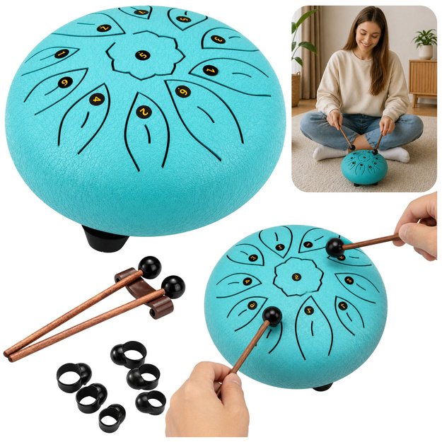 Tongue Drum Relaxation Instrument for Yoga, Music Therapy, Meditation