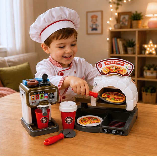 Pizzeria Set Pizza Oven Coffee Maker Accessories Shop