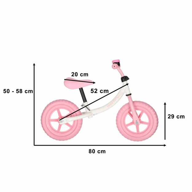 Rowerek biegowy Trike Fix Balance z dzwonkiem r&oacute;żowy