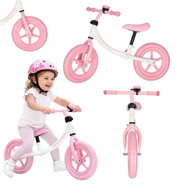 Rowerek biegowy Trike Fix Balance z dzwonkiem r&oacute;żowy
