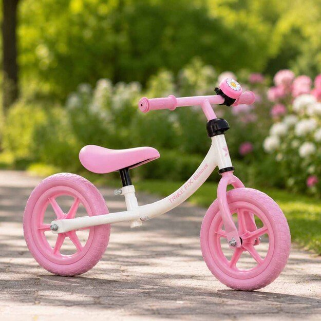 Rowerek biegowy Trike Fix Balance z dzwonkiem r&oacute;żowy