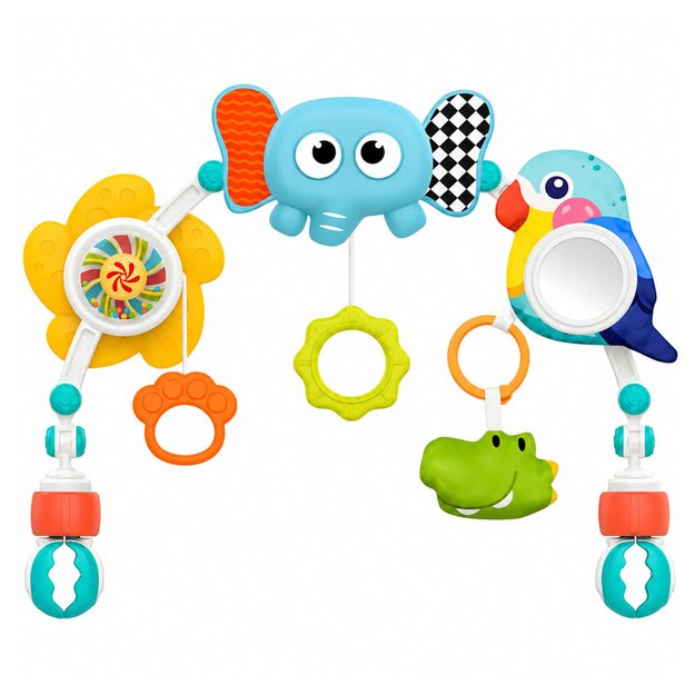 Sensory Arch with Elephant for Crib, Car Seat, Stroller, Mirror, Rattle