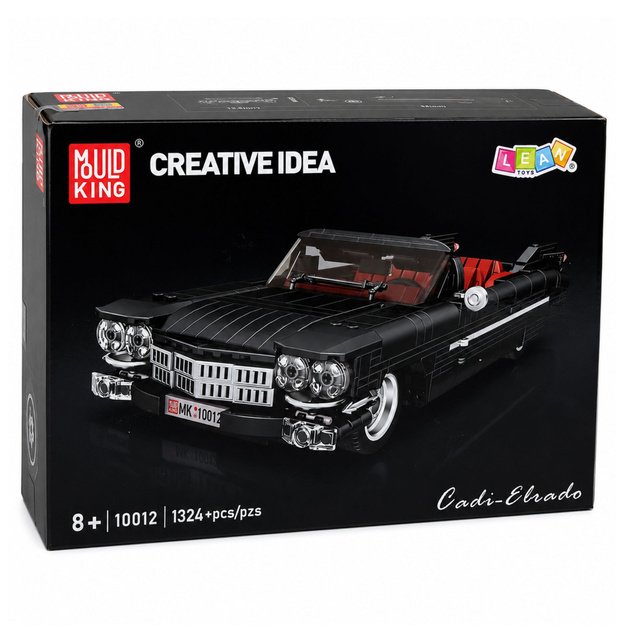 Construction Bricks Classic Car Cabrio Cadi-Elrado Black 1324 pcs.