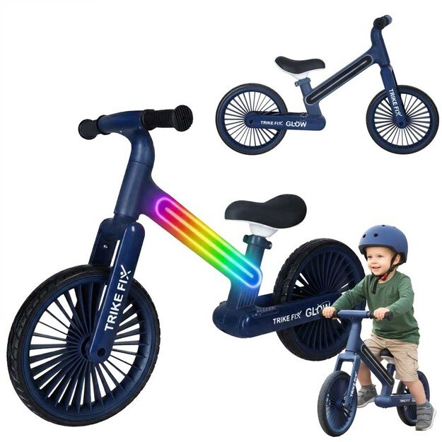 Rowerek biegowy Trike Fix Glow LED granatowy