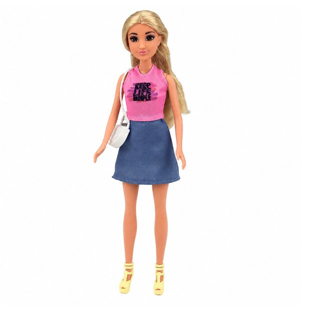 Anlily Traveler Doll with Suitcase Travel Pillow Laptop Accessories