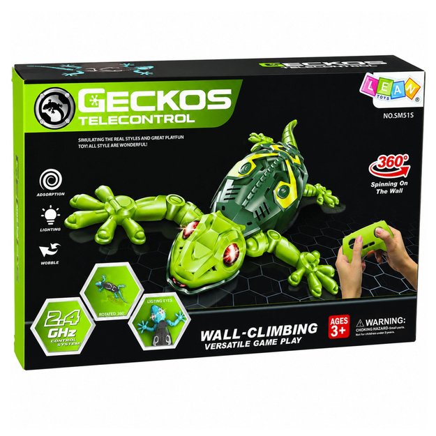 RC Gecko Lizard sieninis laipiojimo žaislas 360° mėlynas