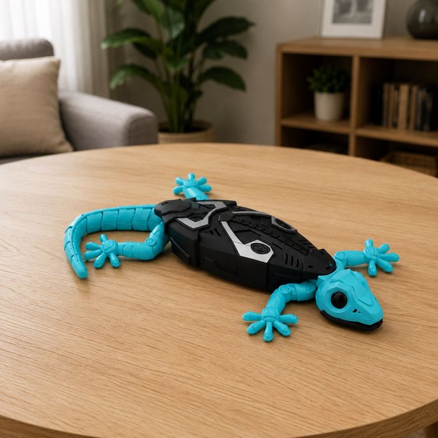 RC Gecko Lizard sieninis laipiojimo žaislas 360° mėlynas