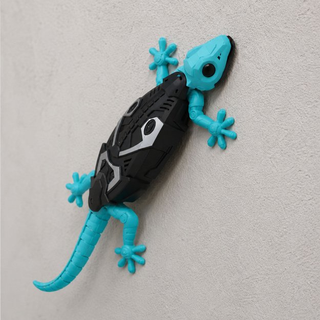 RC Gecko Lizard sieninis laipiojimo žaislas 360° mėlynas