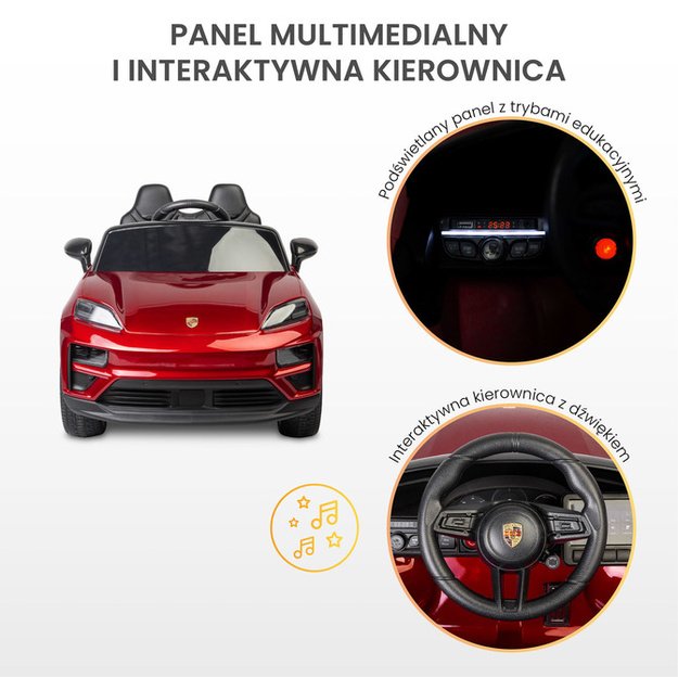 BATTERY CAR PORSCHE MACAN BLACK