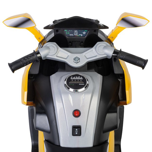 Vaikiškas elektrinis automobilis „Nitro“, geltonas