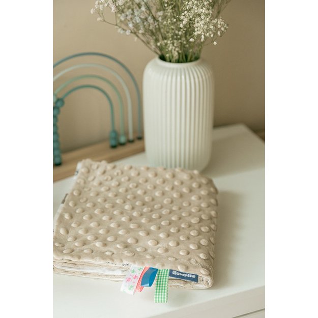 BLANKET MINKY 75X100 CARS CAPPUCCINO
