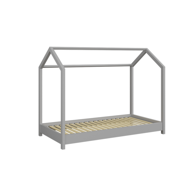 Lova bella pilka be stalčiaus, be čiužinio 200/90