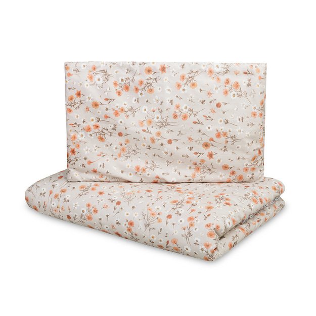 2 PIECE BEDDING COTTON BLOOM BEIGE 100X135