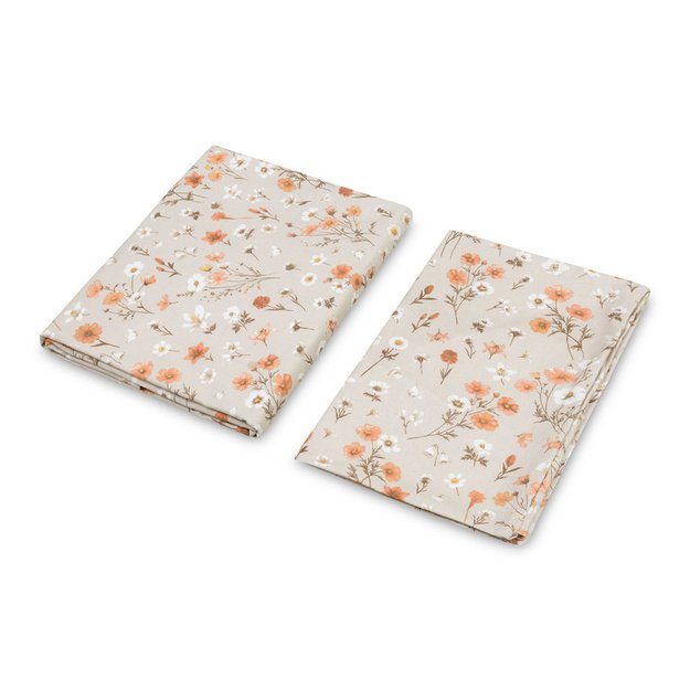 2 PIECE BEDDING COTTON BLOOM BEIGE 100X135