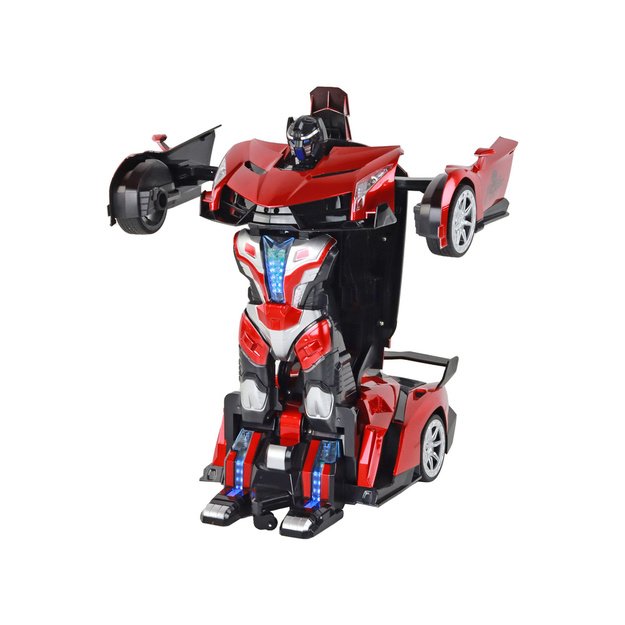 Automobilis-robotas transformacija R/C 1:10 Raudonas gestų valdymas