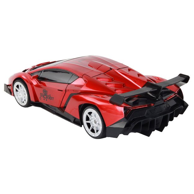 Automobilis-robotas transformacija R/C 1:10 Raudonas gestų valdymas