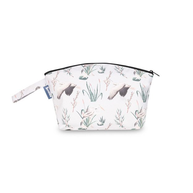 TOILETRY BAG OLIVE CRANES
