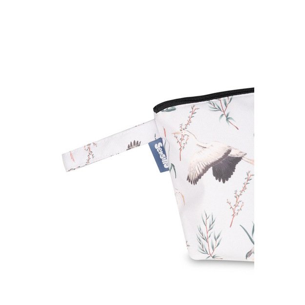 TOILETRY BAG OLIVE CRANES 1