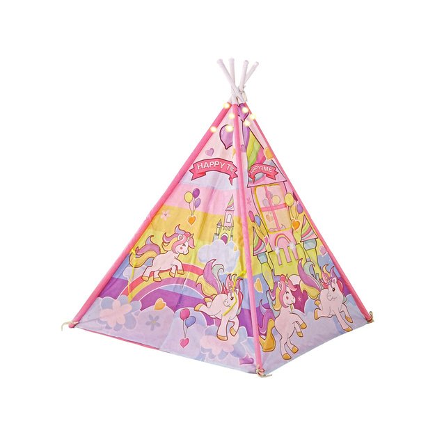 Children s Light-up Tent Unicorn Ponies Pink