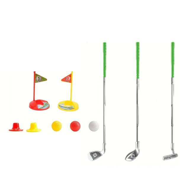 Golf Set for Kids Clubs Balls Flags Coasters 48pcs 2