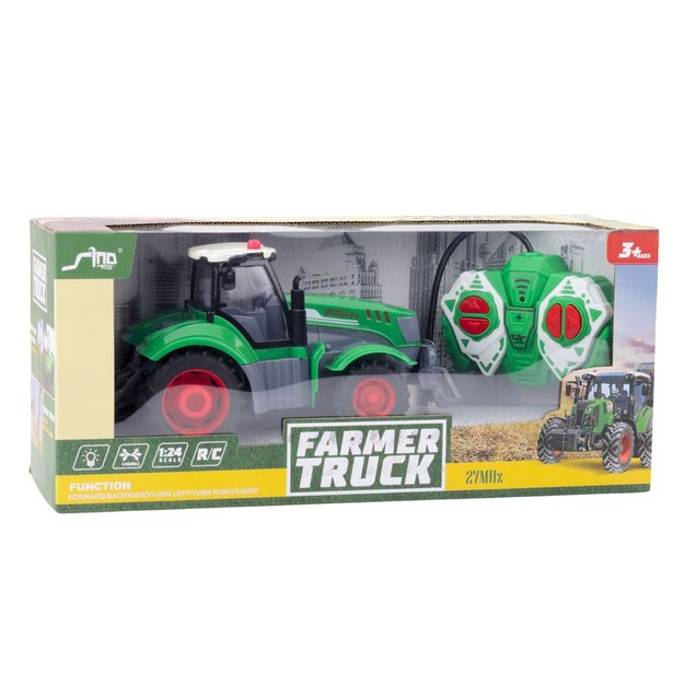 Remote Controlled RC Agricultural Tractor Green 1:24 4