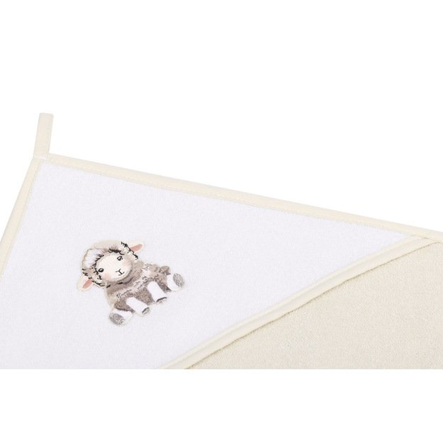 BATH COVER SHEEP 80X80 BEIGE 4
