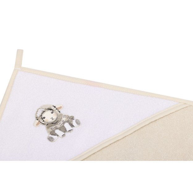 BATH COVER SHEEP 80X80 BEIGE 3