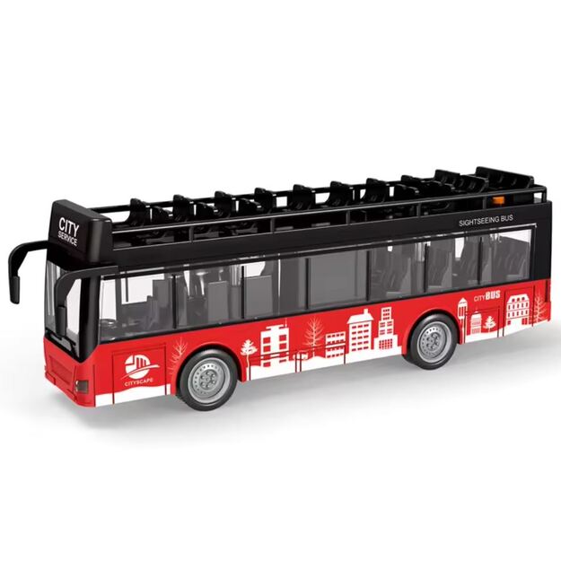 Toy bus with sounds and lights (red) 4684