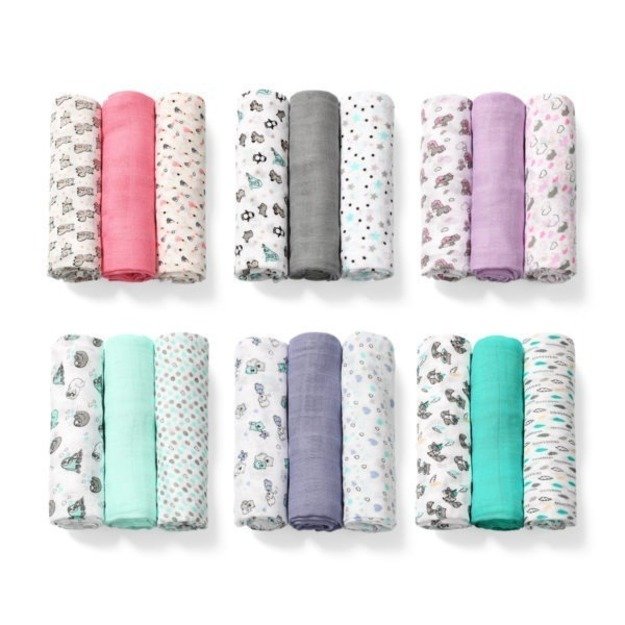 397/02 BAMBOO DIAPERS GREY BabyOno 2