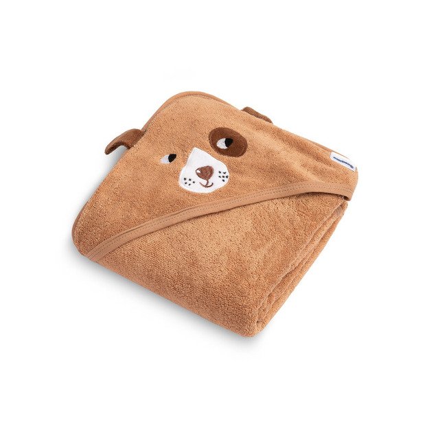 SOFT BATH TOWEL DOG 90X90 BROWN