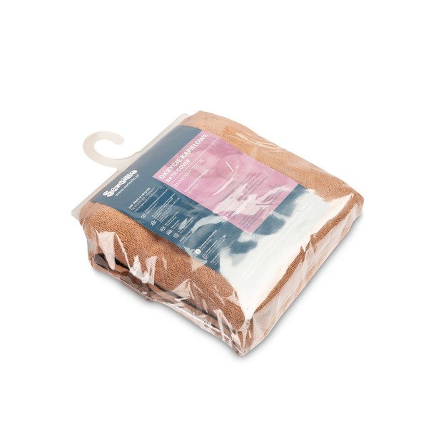 SOFT BATH TOWEL DOG 90X90 BROWN 1