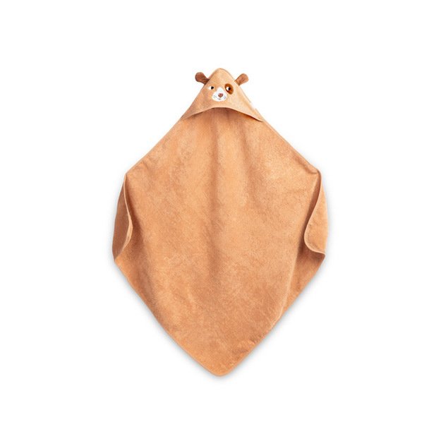 SOFT BATH TOWEL DOG 90X90 BROWN 2
