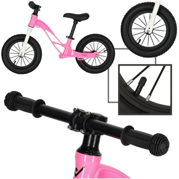 Balansinis pasispiriamas dviratis X1 (rožinis)