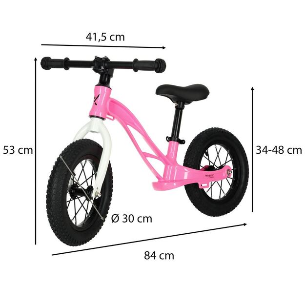 Balansinis pasispiriamas dviratis X1 (rožinis)