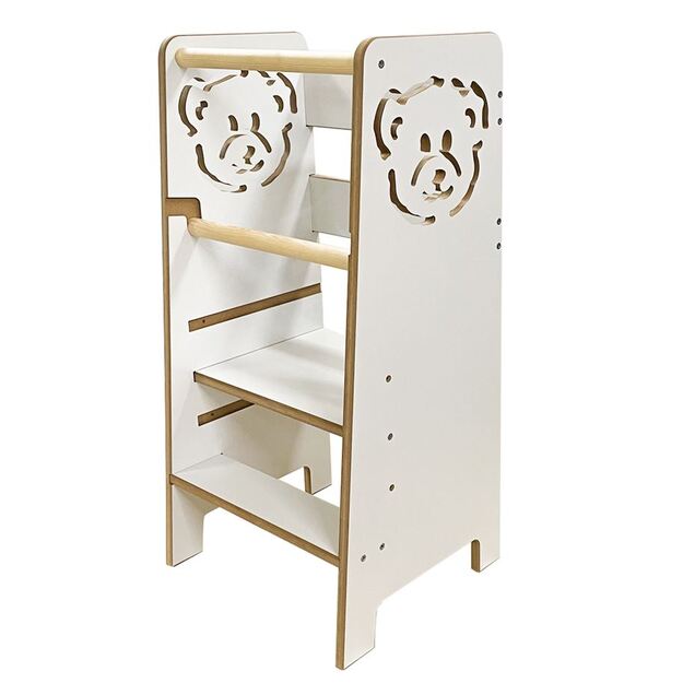 Montessori wooden auxiliary tower - Bear