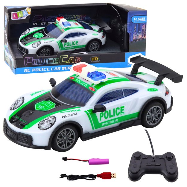 RC Drift Police Sports Car with LED Lights 1:22