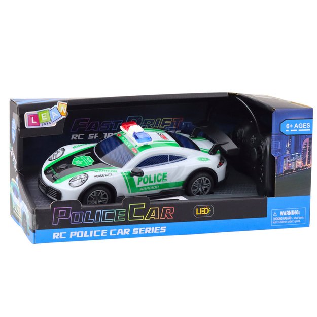 RC Drift Police Sports Car with LED Lights 1:22 4