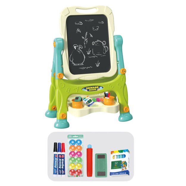 Double-sided Educational Board for Frames and Accessories Green 3-in-1 2