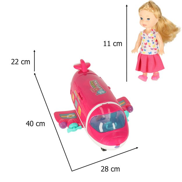 Lėktuvas lėlėms 2 in 1 su aksesuarais 10