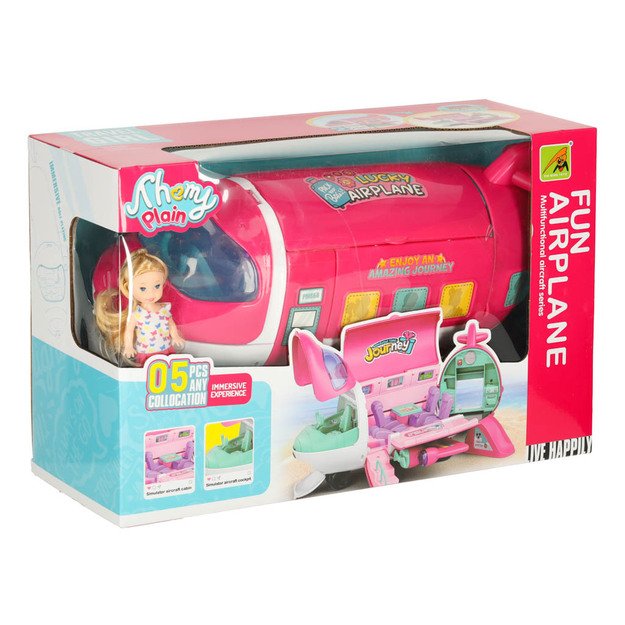 Lėktuvas lėlėms 2 in 1 su aksesuarais 11