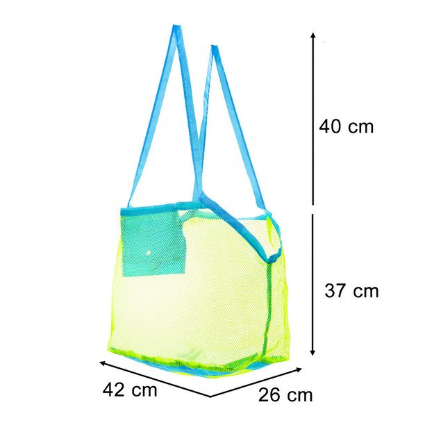 Paplūdimio tinklinis krepšys pirkinių žaislams didelis XXL